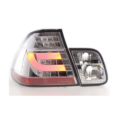 Kit De Pilotos Traseros Led Bmw Serie 3 E46 Sedan  02-05 Cromado Fk Automotive