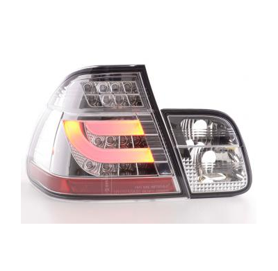Kit De Pilotos Traseros Led Bmw Serie 3 E46 Sedan  02-05 Cromado Fk Automotive