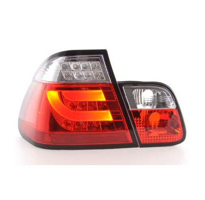 Kit De Pilotos Traseros Led Bmw Serie 3 E46 Sedan  02-05 Rojo/Color Claro Fk Automotive