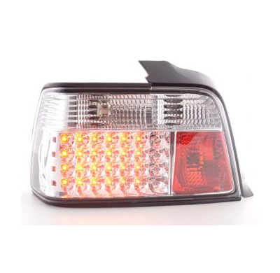 Kit De Pilotos Traseros Led Bmw Serie 3 Sedan Modelo E36  91-98 Cromado Fk Automotive