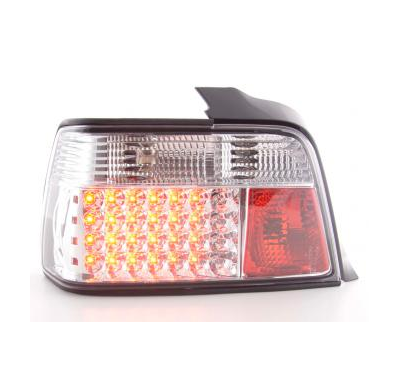 Kit De Pilotos Traseros Led Bmw Serie 3 Sedan Modelo E36  91-98 Cromado Fk Automotive