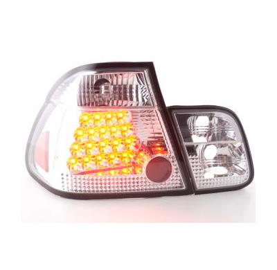 Kit De Pilotos Traseros Led Bmw Serie 3 Sedanunsine Modelo E46  98-01 Cromado Fk Automotive