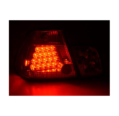 Kit De Pilotos Traseros Led Bmw Serie 3 Sedanunsine Modelo E46  98-01 Cromado Fk Automotive
