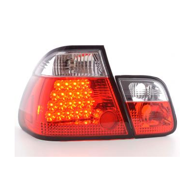 Kit De Pilotos Traseros Led Bmw Serie 3 Sedanunsine Modelo E46  98-01 Color Claro/Rojo Fk Automotive