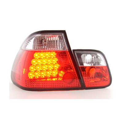 Kit De Pilotos Traseros Led Bmw Serie 3 Sedanunsine Modelo E46  98-01 Color Claro/Rojo Fk Automotive