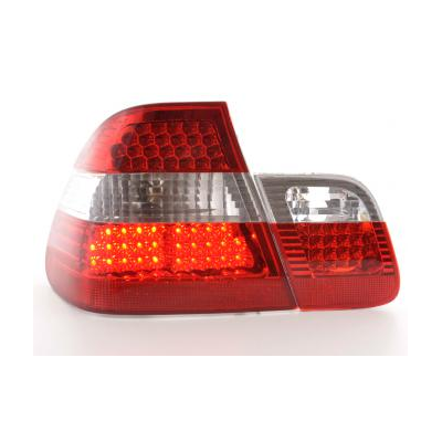 Kit De Pilotos Traseros Led Bmw Serie 3 E46 Sedan, Rojo/Color Claro Fk Automotive
