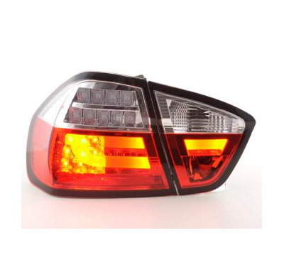 Pilotos Led Juego Bmw 3er E90 Limo Bj. 05-08 Rojo/Transparente Fk Automotive