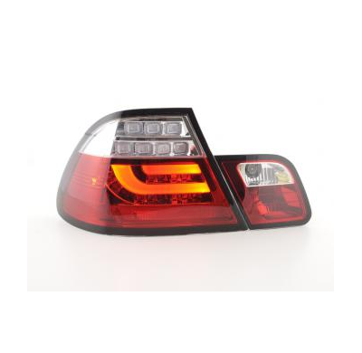 Pilotos Led Bmw 3er E46 Coupe Bj. 99-02 Trasnparente/Rojo Fk Automotive