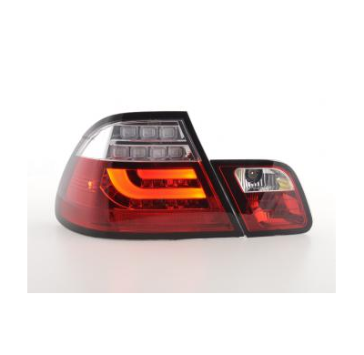 Pilotos Led Bmw 3er E46 Coupe Bj. 03-07 Rojo/Transparente Fk Automotive