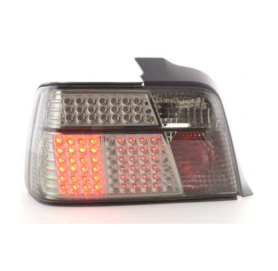 Kit De Pilotos Traseros Led Bmw Serie 3 Sedan Modelo E36  91-98 Negro/Rojo Fk Automotive