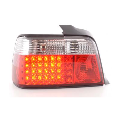 Kit De Pilotos Traseros Led Bmw Serie 3 Sedan Modelo E36  91-98 Rojo/Blanco Fk Automotive