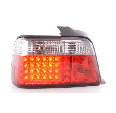 Kit De Pilotos Traseros Led Bmw Serie 3 Sedan Modelo E36  91-98 Rojo/Blanco Fk Automotive