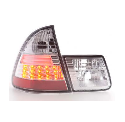 Kit De Pilotos Traseros Led Bmw Serie 3 Touring Modelo E46  98-05 Cromado Fk Automotive