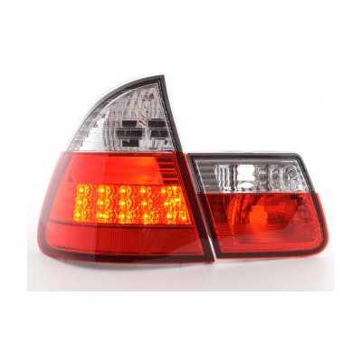 Kit De Pilotos Traseros Led Bmw Serie 3 Touring Modelo E46  98-05 Color Claro/Rojo Fk Automotive