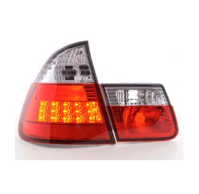 Kit De Pilotos Traseros Led Bmw Serie 3 Touring Modelo E46  98-05 Color Claro/Rojo Fk Automotive