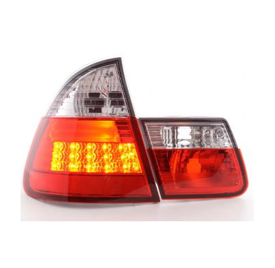 Kit De Pilotos Traseros Led Bmw Serie 3 Touring Modelo E46  98-05 Color Claro/Rojo Fk Automotive