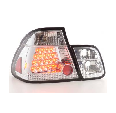 Kit De Pilotos Traseros Led Bmw Serie 3 Sedanunsine Modelo E46  01-05 Cromado Fk Automotive