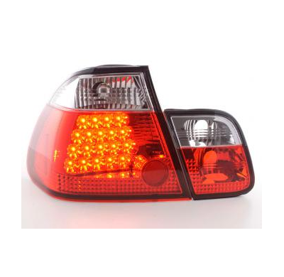 Kit De Pilotos Traseros Led Bmw Serie 3 Sedanunsine Modelo E46  01-05 Color Claro/Rojo Fk Automotive