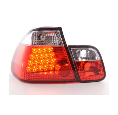 Kit De Pilotos Traseros Led Bmw Serie 3 Sedanunsine Modelo E46  01-05 Color Claro/Rojo Fk Automotive