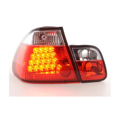 Kit De Pilotos Traseros Led Bmw Serie 3 Sedanunsine Modelo E46  01-05 Color Claro/Rojo Fk Automotive