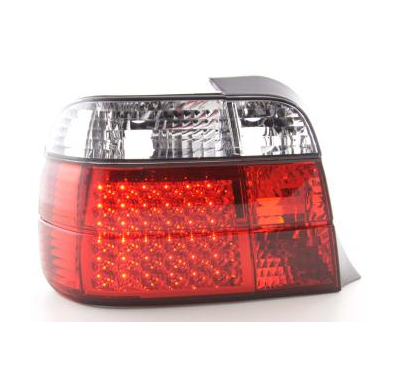 Kit De Pilotos Traseros Led Bmw Serie 3 Compact Modelo E36  94-99 Color Claro/Rojo Fk Automotive