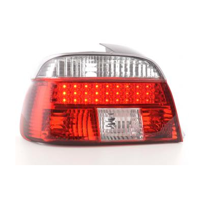 Kit De Pilotos Traseros Led Bmw Serie 5 Sedan Modelo E39  95-00 Color Claro/Rojo Fk Automotive