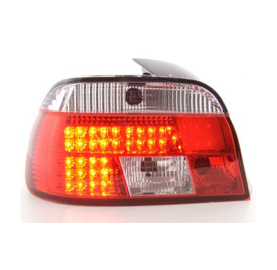 Kit De Pilotos Traseros Led Bmw Serie 5 Sedan Modelo E39  95-00 Color Claro/Rojo Fk Automotive