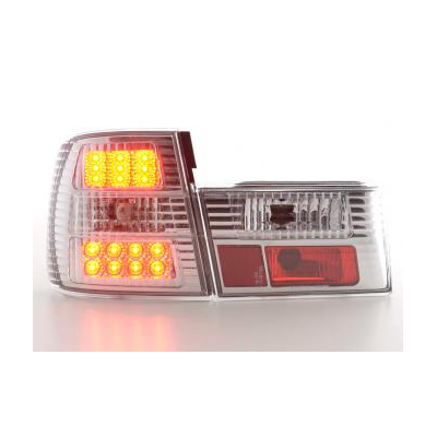 Kit De Pilotos Traseros Led Bmw Serie 5 Modelo E34  88-94 Cromado Fk Automotive