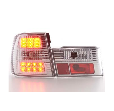 Kit De Pilotos Traseros Led Bmw Serie 5 Modelo E34  88-94 Cromado Fk Automotive