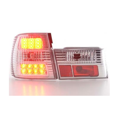 Kit De Pilotos Traseros Led Bmw Serie 5 Modelo E34  88-94 Cromado Fk Automotive