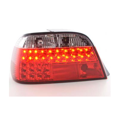Kit De Pilotos Traseros Led Bmw 7er Modelo E38  95- Rojo/Color Claro Fk Automotive