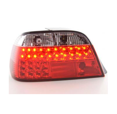 Kit De Pilotos Traseros Led Bmw 7er Modelo E38  95- Rojo/Color Claro Fk Automotive
