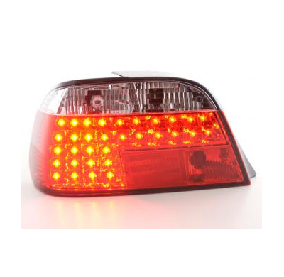 Kit De Pilotos Traseros Led Bmw 7er Modelo E38  95- Rojo/Color Claro Fk Automotive