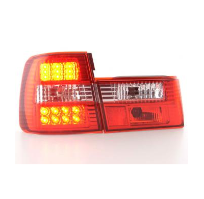 Kit De Pilotos Traseros Led Bmw Serie 5 Modelo E34  88-94 Color Claro/Rojo Fk Automotive
