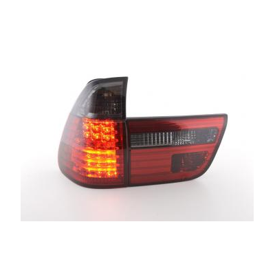 Kit De Pilotos Traseros Led Bmw X5 Modelo E53  98-02 Negro/Rojo Fk Automotive