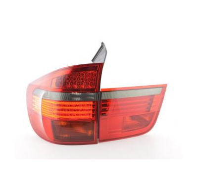 Pilotos Led Juego Bmw X5 E70 Bj. 06-10 Rojo/Negro Fk Automotive