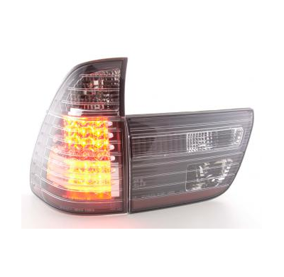 Kit De Pilotos Traseros Led Bmw X5 Modelo E53 98- Negro Fk Automotive