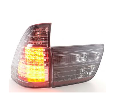 Kit De Pilotos Traseros Led Bmw X5 Modelo E53 98- Negro Fk Automotive