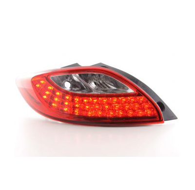 Kit De Pilotos Traseros Led Mazda 2 De  07- Rojo/Color Claro Fk Automotive