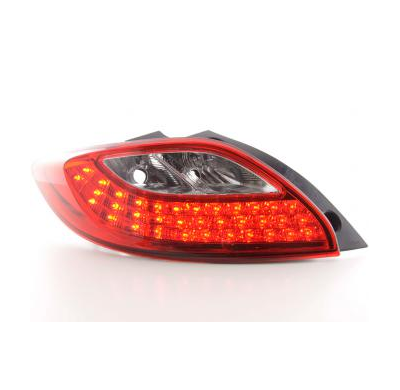 Kit De Pilotos Traseros Led Mazda 2 De  07- Rojo/Color Claro Fk Automotive