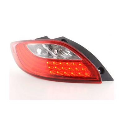 Kit De Pilotos Traseros Led Mazda 2 De  07- Rojo/Color Claro Fk Automotive
