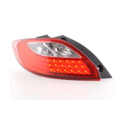 Kit De Pilotos Traseros Led Mazda 2 De  07- Rojo/Color Claro Fk Automotive