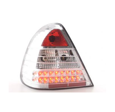 Kit De Pilotos Traseros Led Mercedes Clase C Modelo W202  96-00 Cromado Fk Automotive
