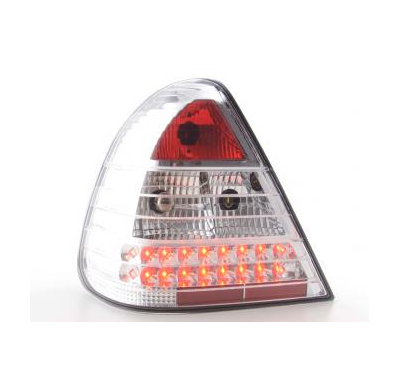Kit De Pilotos Traseros Led Mercedes Clase C Modelo W202  96-00 Cromado Fk Automotive
