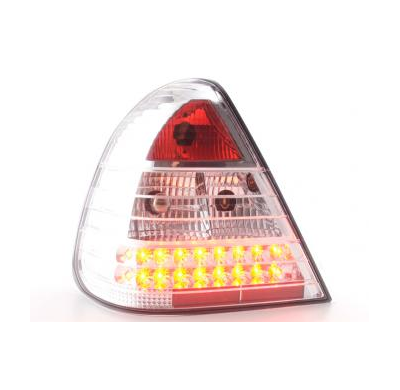 Kit De Pilotos Traseros Led Mercedes Clase C Modelo W202  96-00 Cromado Fk Automotive