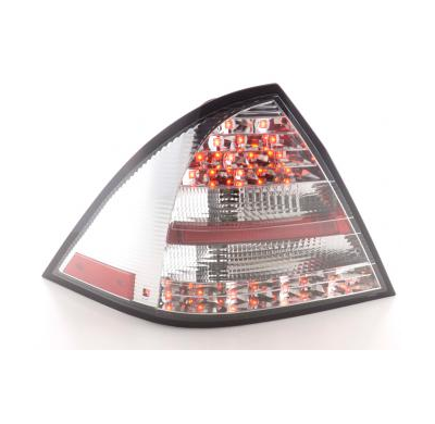 Kit De Pilotos Traseros Led Mercedes-Benz Clase C Modelo W203 Sedan  01-04, Cromado Fk Automotive