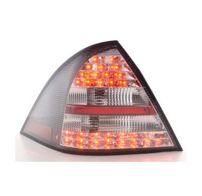 Kit De Pilotos Traseros Led Mercedes-Benz Clase C Modelo W203 Sedan  01-04, Negro Fk Automotive