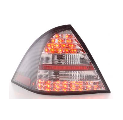 Kit De Pilotos Traseros Led Mercedes-Benz Clase C Modelo W203 Sedan  01-04, Negro Fk Automotive