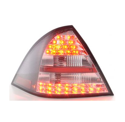 Kit De Pilotos Traseros Led Mercedes-Benz Clase C Modelo W203 Sedan  01-04, Negro Fk Automotive