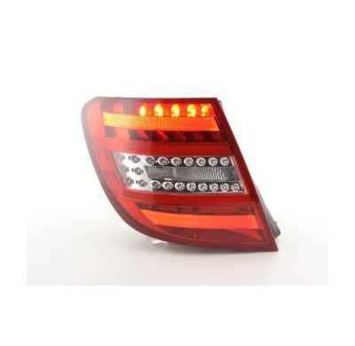 Pilotos Led Mercedes C-Klasse Kombi (204) Bj. 07-11 Rojo/Transparente Fk Automotive